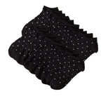 Polyester Elastane Knit Ankle Socks Dot Pattern