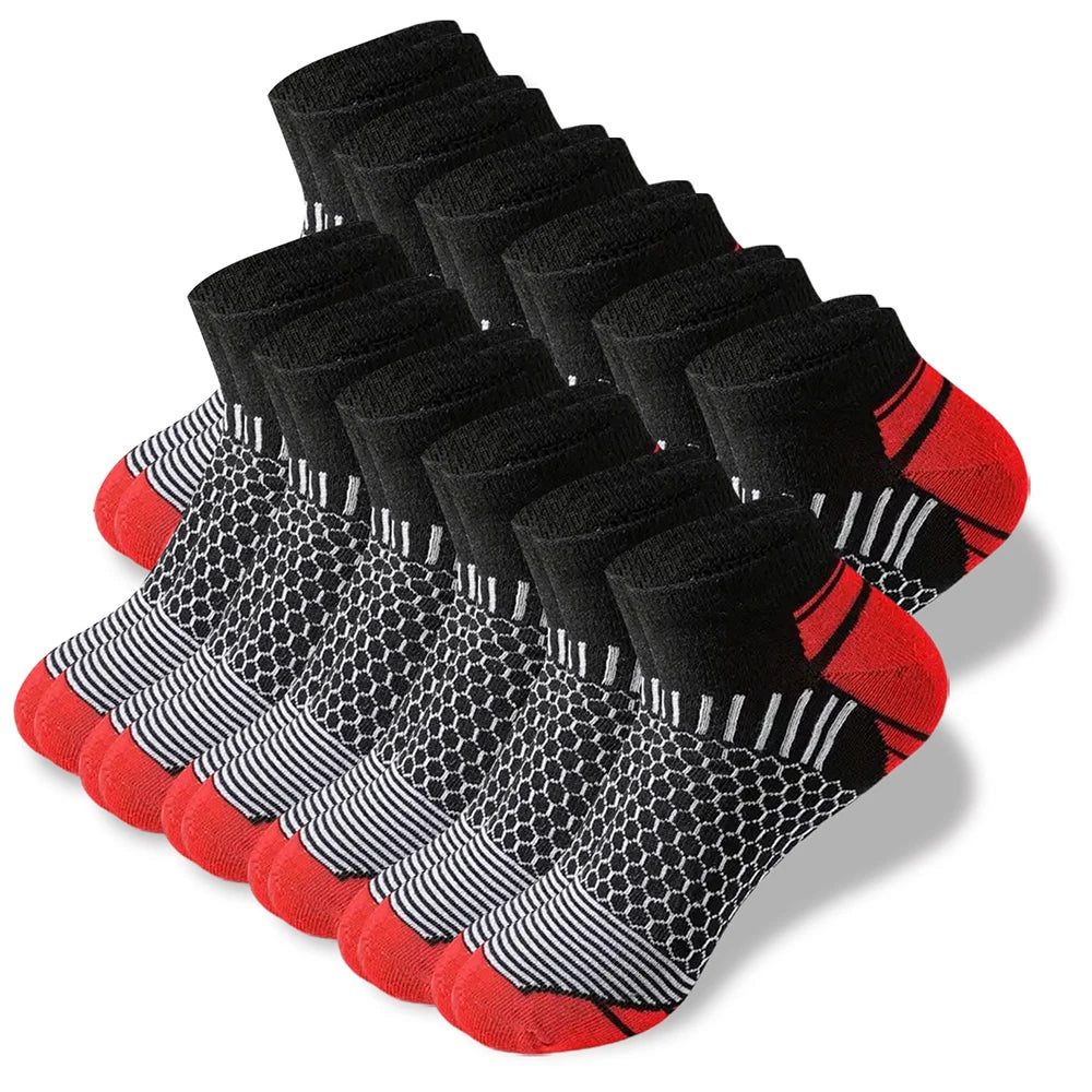 Polyester Blend Casual Ankle Socks For Men