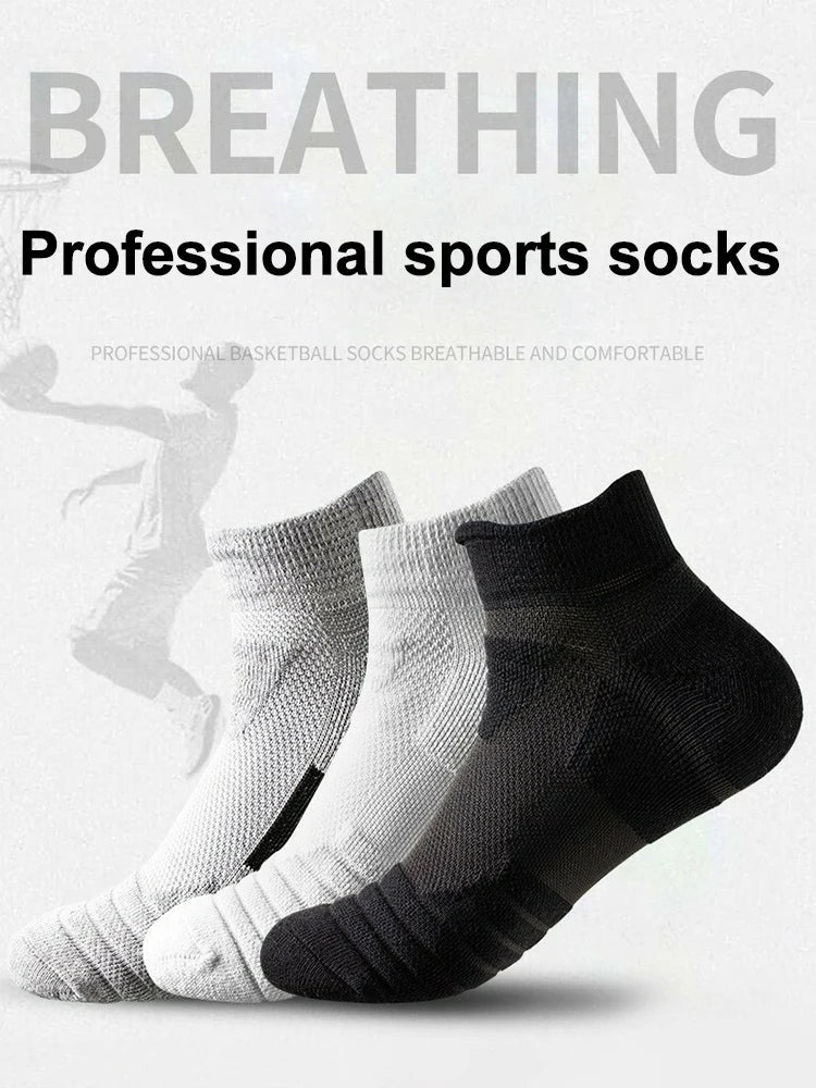 Polyester Elastane Athletic Ankle Socks