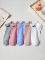 Polyester Elastane Low Tube Ankle Socks Set