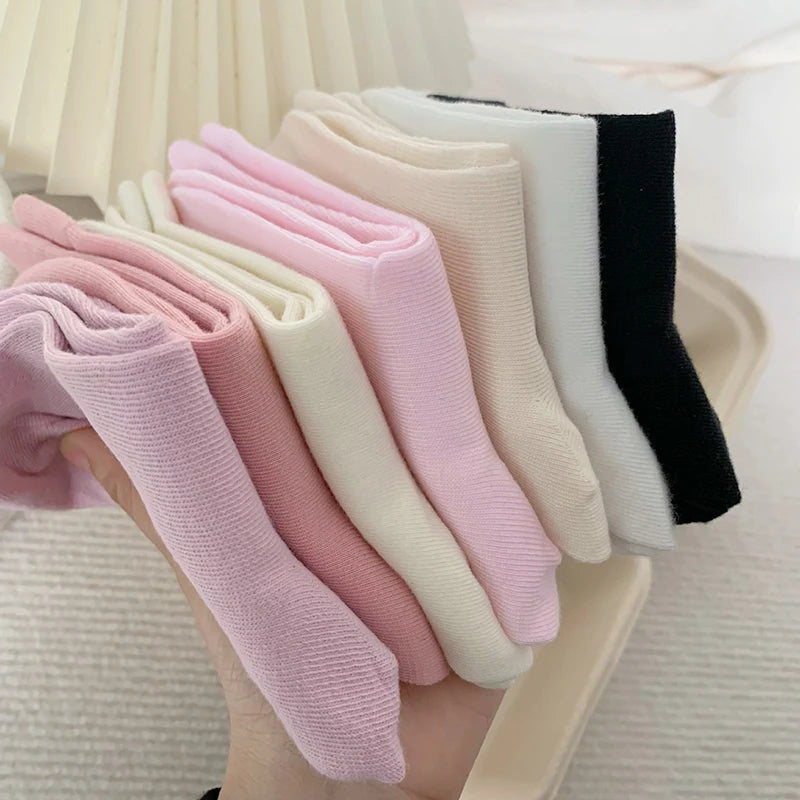 Polyester Blend Middle Tube Casual Socks - 6
