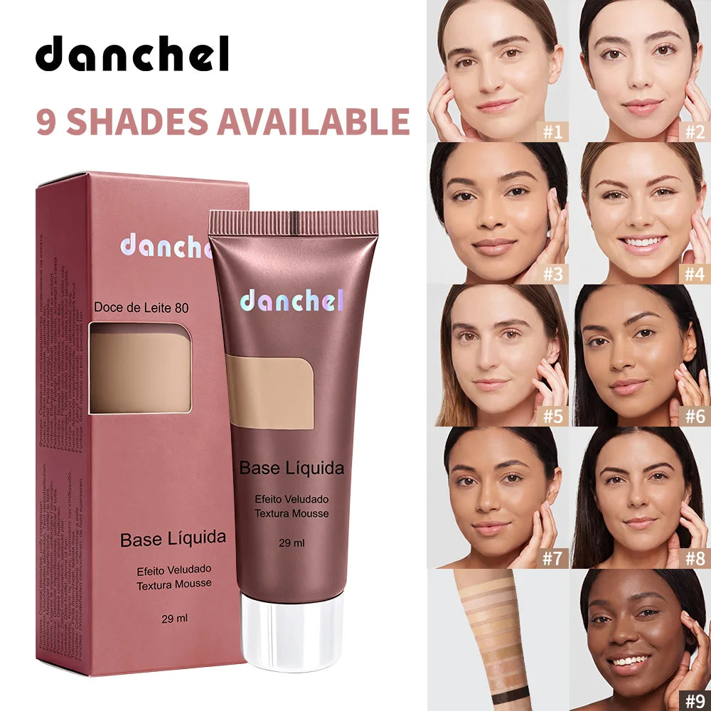 Liquid Foundation Velvet Matte Face Makeup