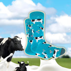 Cotton Blend Cow Pattern Unisex Crew Socks