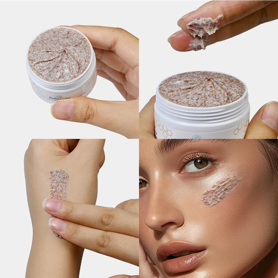 Honey Walnut Facial Scrub and Moisturizing Face Mask