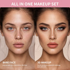 Full Face Cosmetic Makeup Kit with Brushes