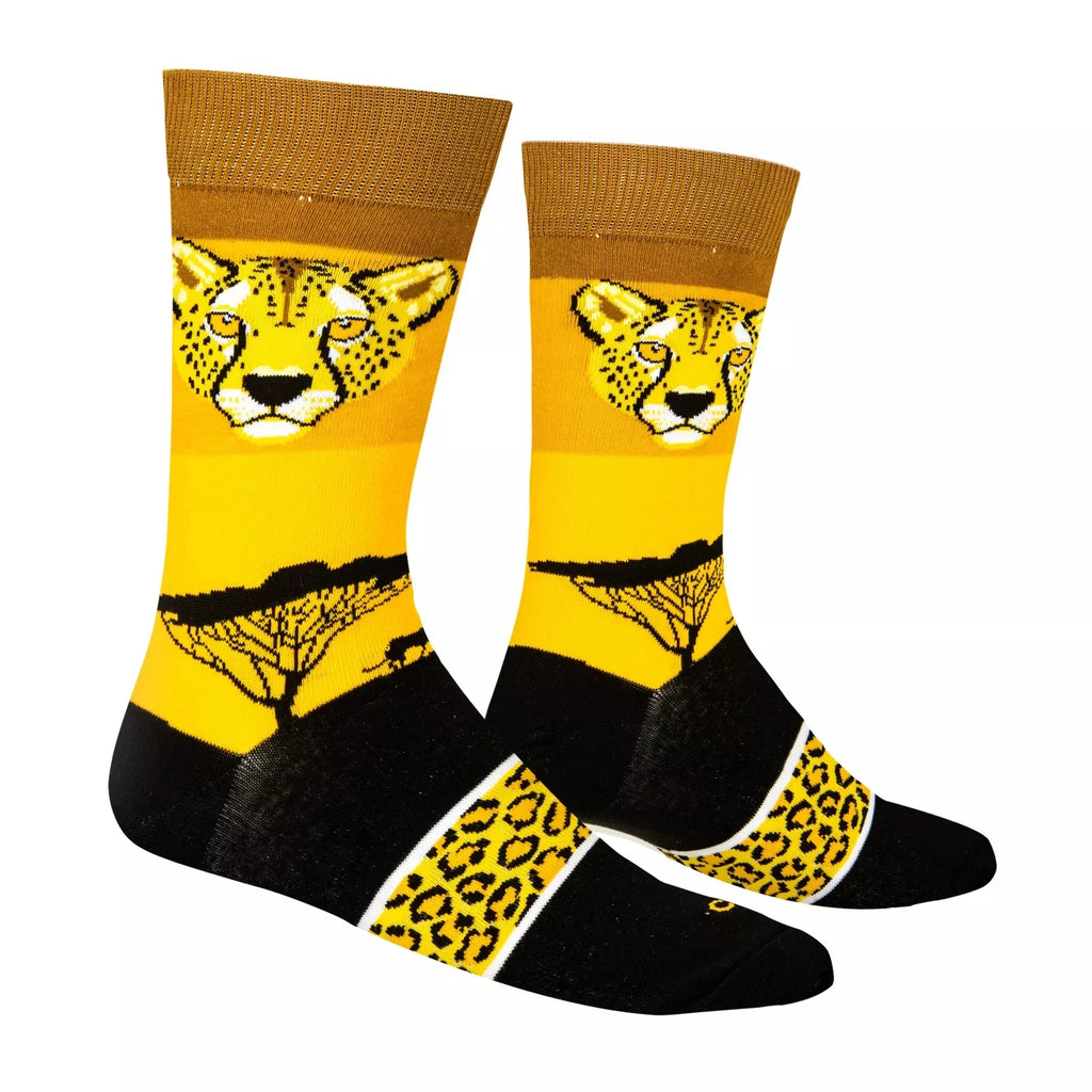 Polyester Animal Pattern Mid Calf Men Socks