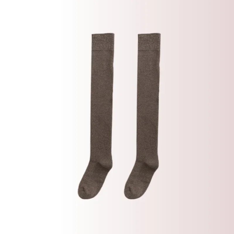 Polyester Elastane Knit Knee High Leg Warmers
