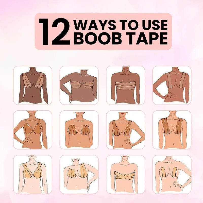 Polyester Adhesive Breast Lift Tape for Body Support - 11