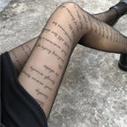 Butterfly Pattern Nylon Pantyhose