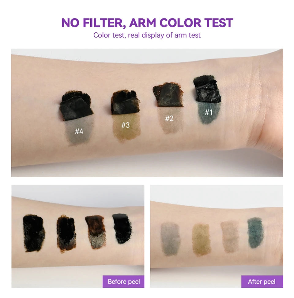 Waterproof Peel Off Eyebrow Tint Gel Long Lasting Tattoo Cream - 12