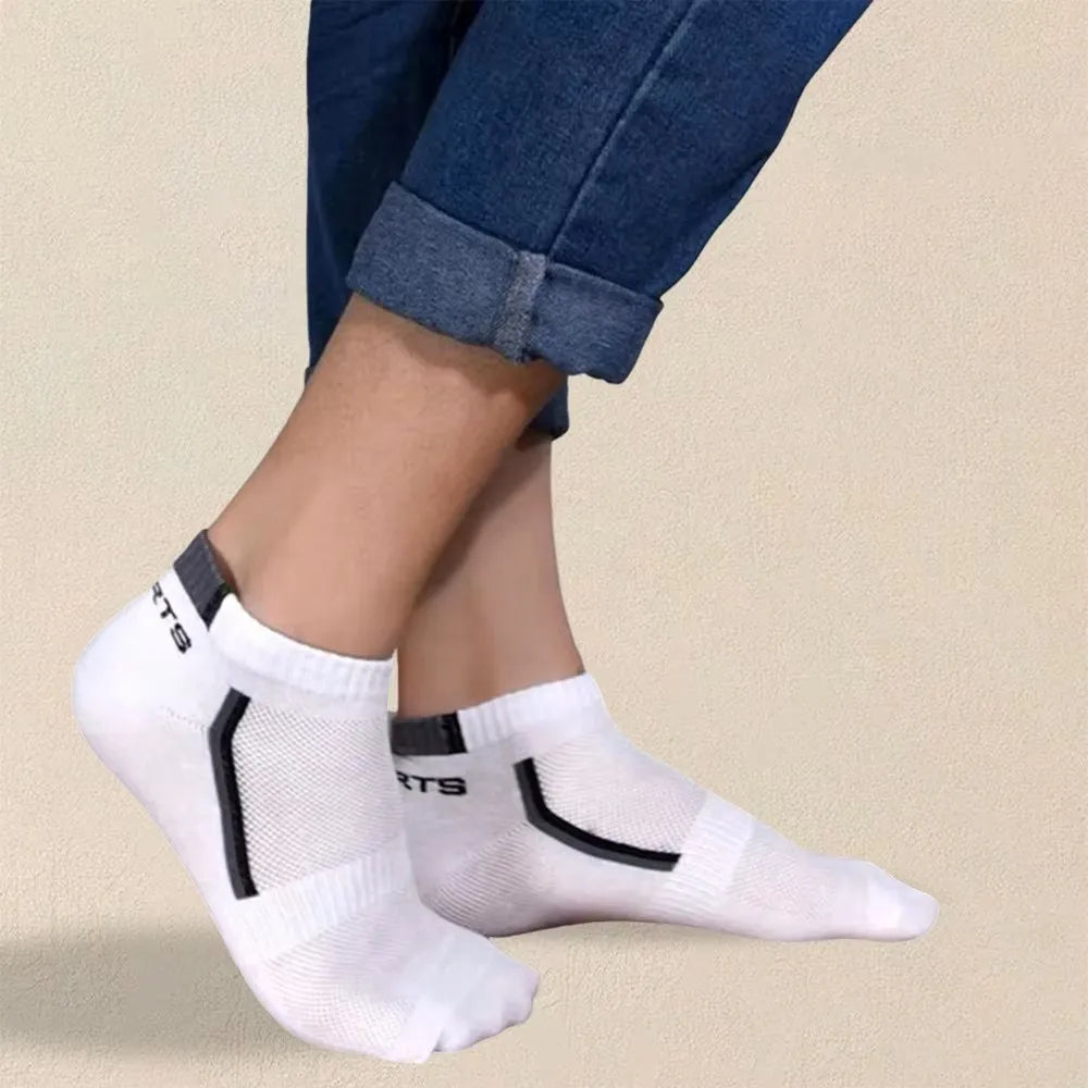 5 Pairs Polyester Spandex Low Tube Ankle Socks
