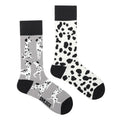 Cotton Blend Spotted Dog Print Unisex Mid Calf Crew Socks