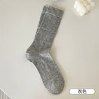 Cotton Nylon Hollow Knit Long Socks