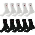 Polyester Elastane Crew Socks Spider Pattern