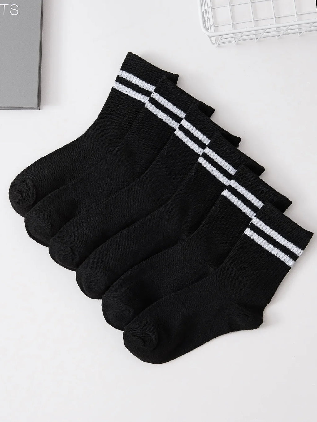 Polyester Spandex Blend Casual Dress Socks