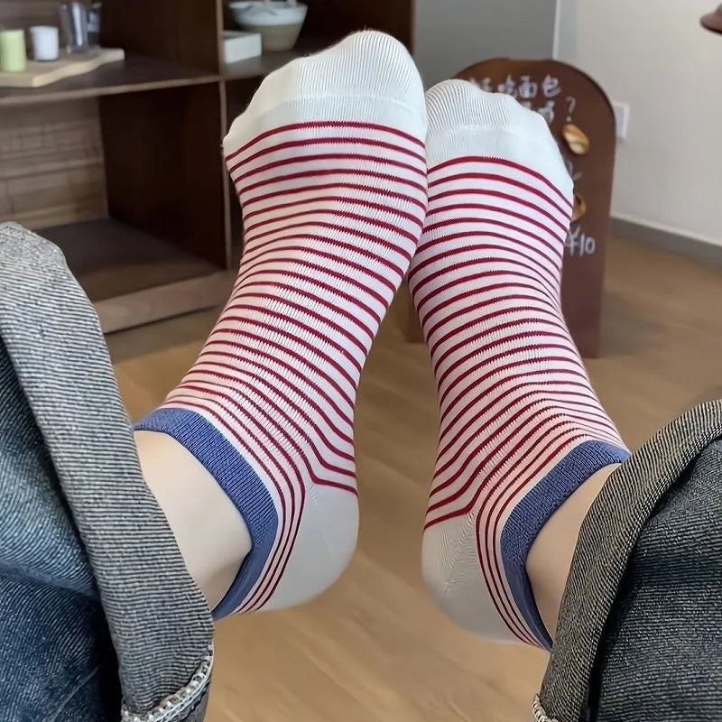 Polyester Elastane Low Cut Casual Socks 5 Pack