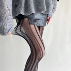 Nylon Mesh Geometric Pattern Lolita Style Tights
