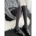 Elastane Nylon Opaque Footed Tights