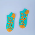 Cotton Blend French Fries Print Ankle Socks