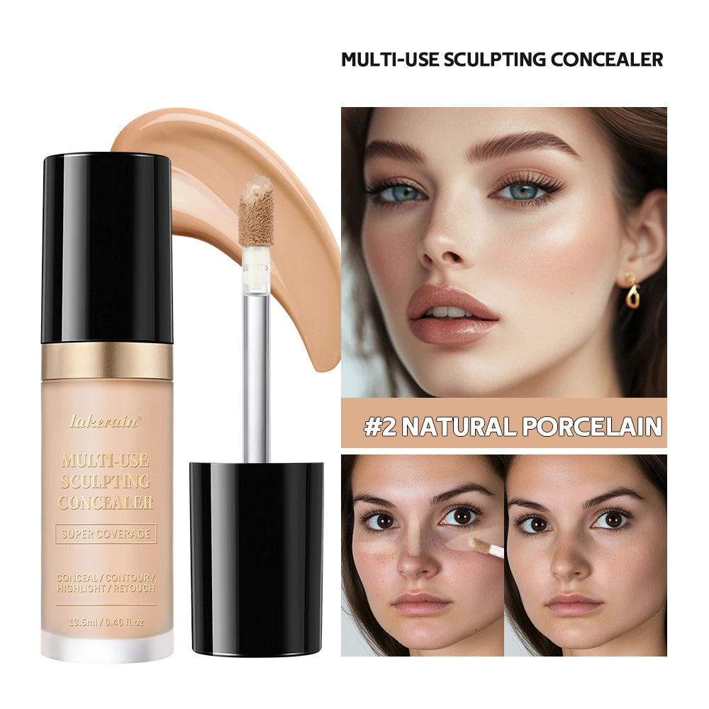 5 Color Liquid Face Concealer Waterproof Oil Control Foundation