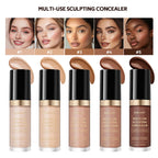 5 Color Liquid Face Concealer Waterproof Oil Control Foundation