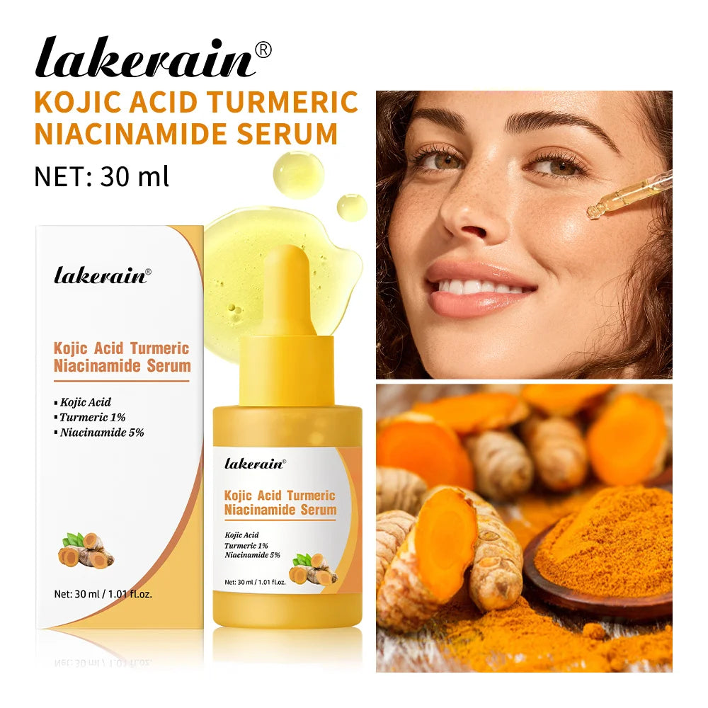 Kojic Acid Turmeric Niacinamide Face Serum Brightening Skin Essence - 24