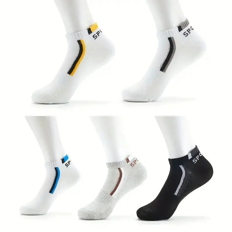 Polyester Blend Ankle Socks For Men 5 Pack - 13