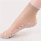 Cotton Nylon Low Tube Casual Socks 5 Pair Set