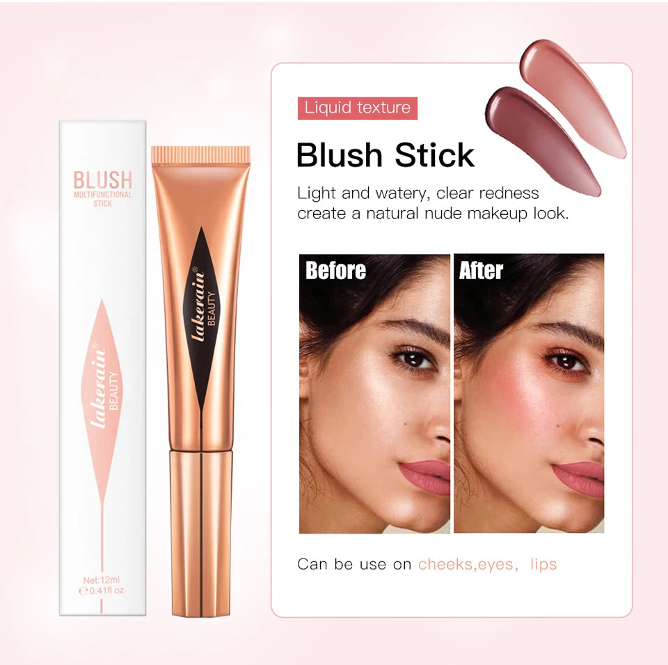 Liquid Face Contour Highlighter and Blush Wand Makeup Applicator - 8