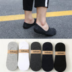 Cotton Low Cut Invisible Mens Ankle Socks 5 Pairs