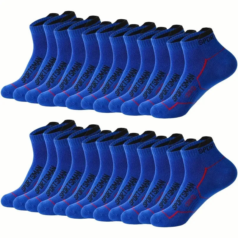 Cotton Polyester Blend Breathable Ankle Sports Socks