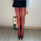 Nylon Fishnet Patterned Tights for Women