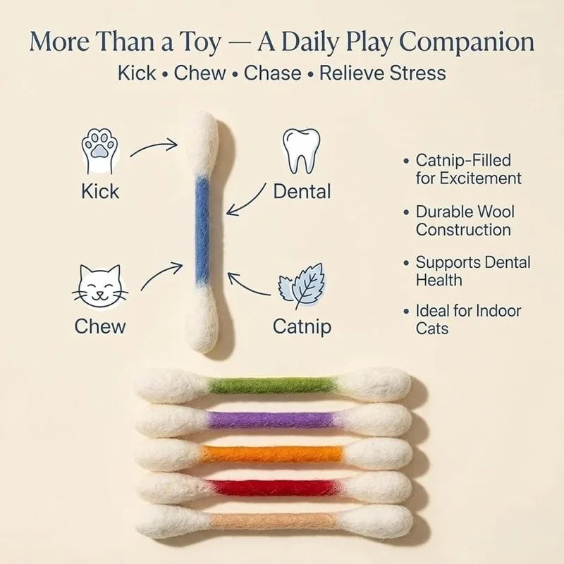 Cloth Catnip Chew Toy Set