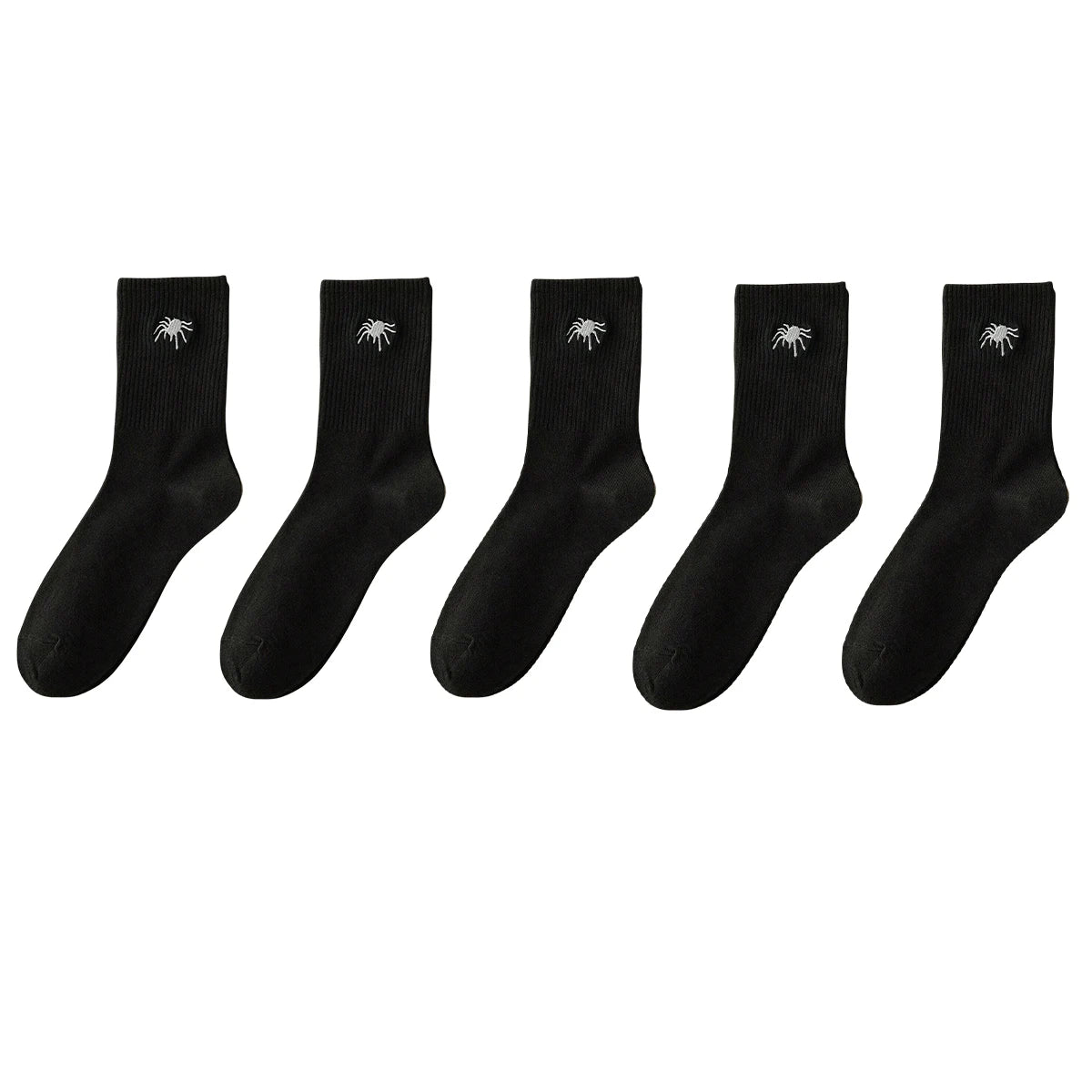 Polyester Elastane Knit Crew Socks