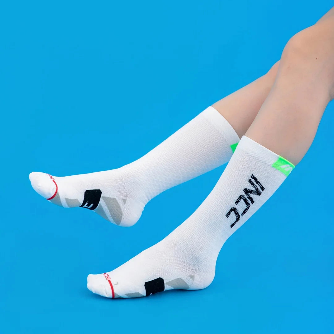 Polyester Nylon Elastane Athletic Cycling Knee High Socks