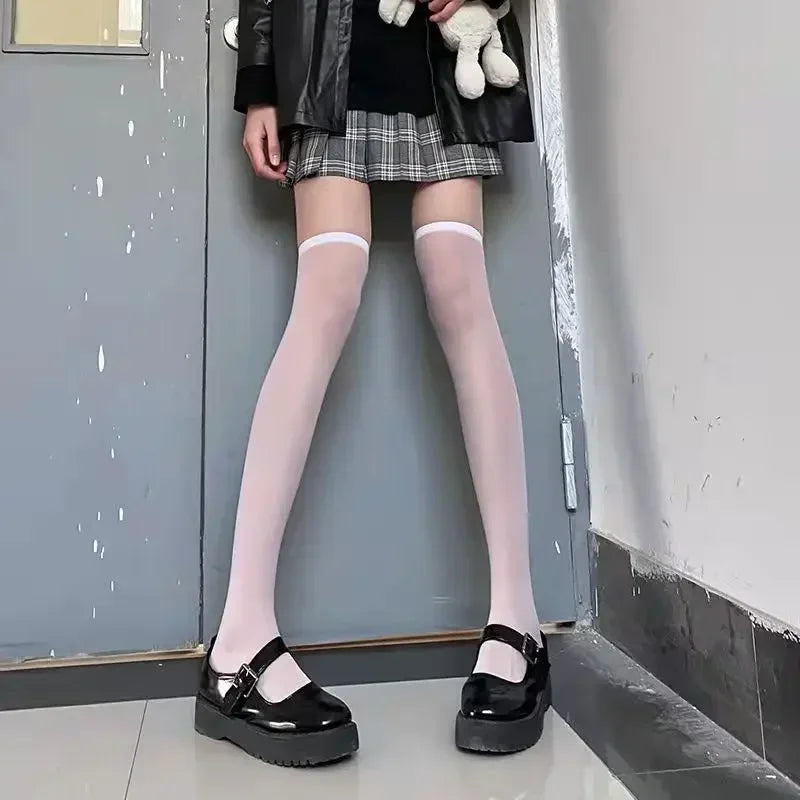 Nylon Thigh High Stockings For Women