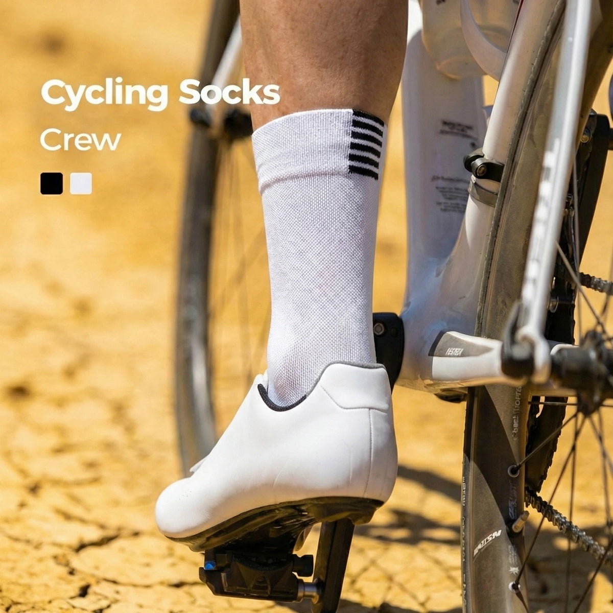 Polyester Elastane Compression Cycling Socks