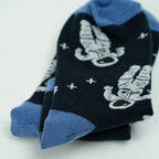 Cotton Blend Astronaut Print Ankle Socks