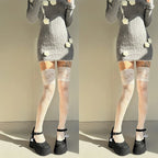 Lace Fishnet Thigh High Stockings