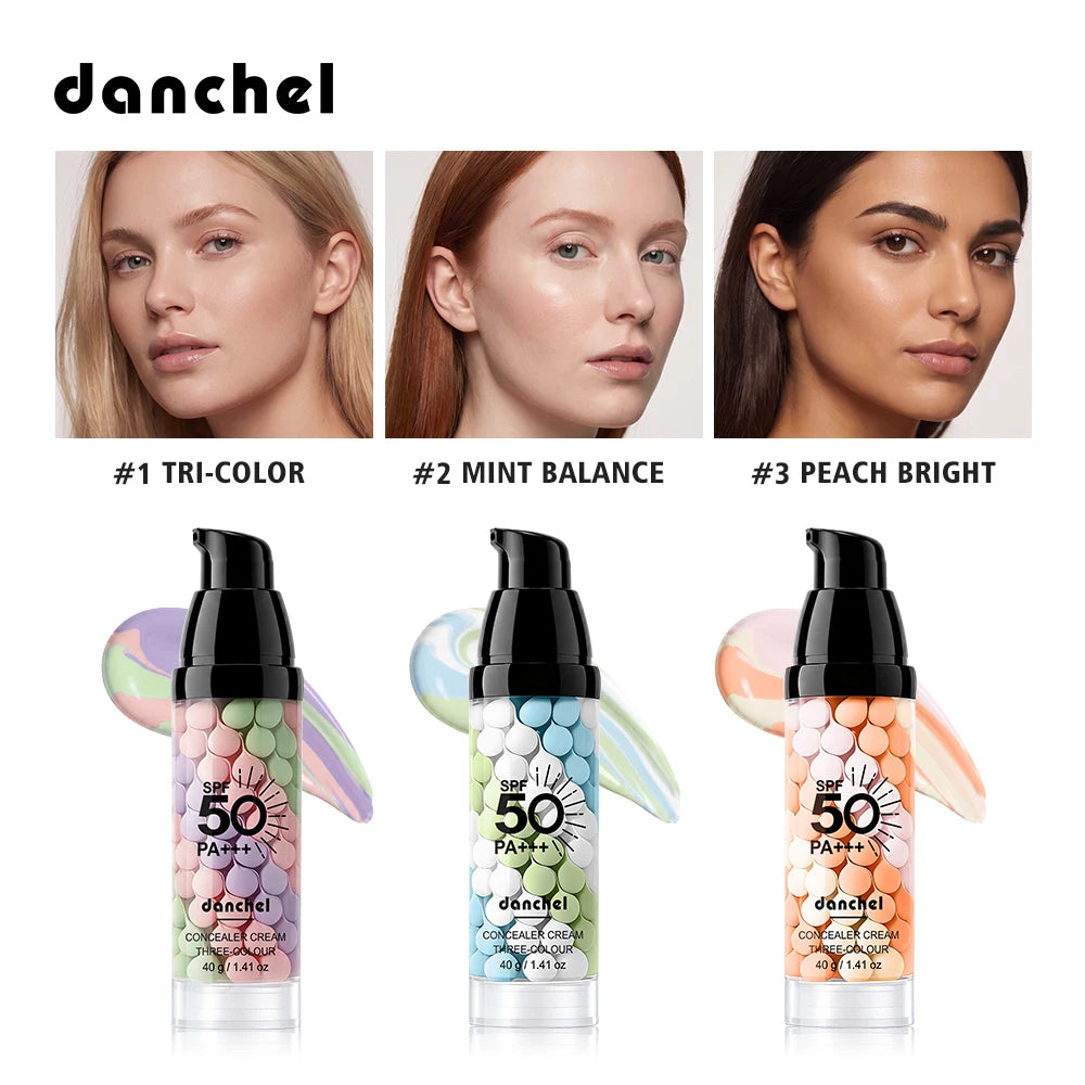 3 Color Correcting Makeup Primer Cream SPF50