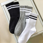 Polyester Elastane Mid Tube Casual Socks