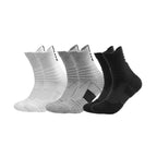 Polyester Elastane Cushioned Athletic Crew Socks