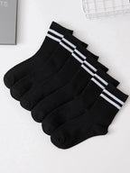 Polyester Elastane Crew Socks Set