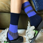 Striped Cotton Middle Tube Casual Socks