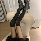 Nylon Spandex Lace Over The Knee Stockings