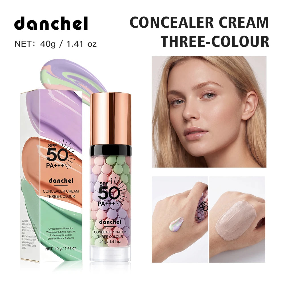 3 Color Correcting Makeup Primer Cream SPF50