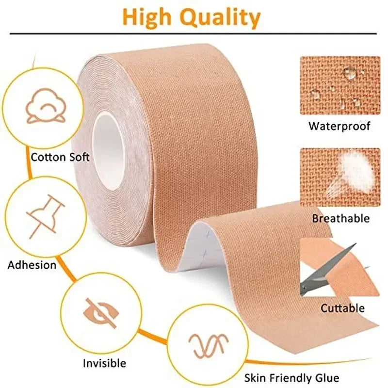 Polyester Adhesive Breast Lift Tape for Body Support - 6