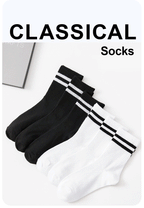 6 Pairs Polyester Elastane Crew Socks For Men