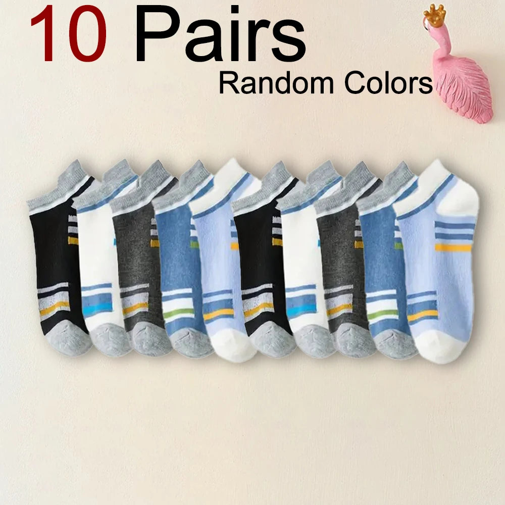 Polyester Spandex Ankle Socks Breathable Sports Casual Footwear - 28