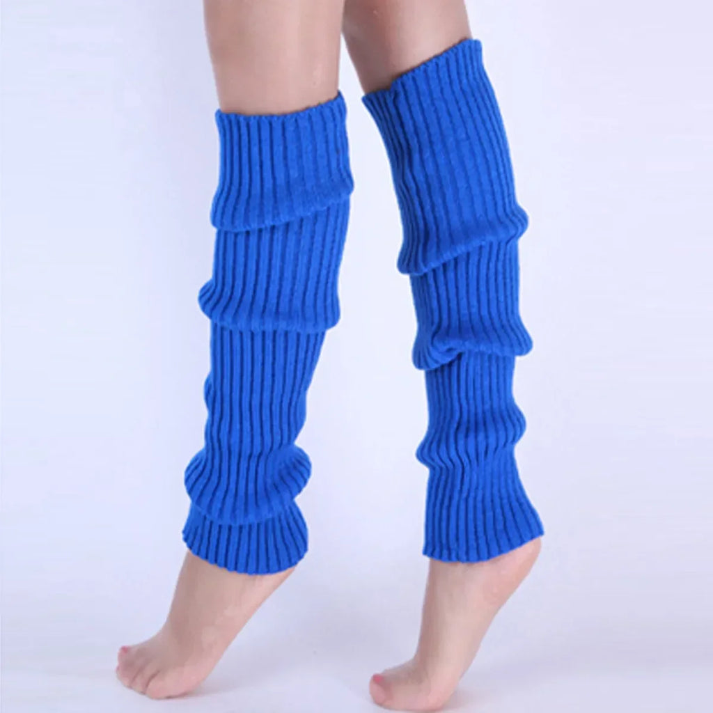 Polyester Elastane Knit Knee High Leg Warmers